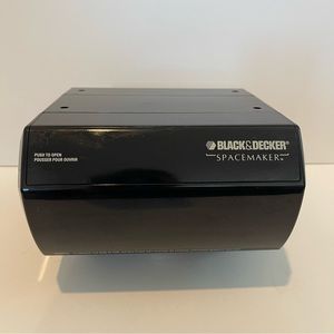 Black & Decker Spacemaker Under Cabinet Mount Can Bottle Opener Model CO100B EUC